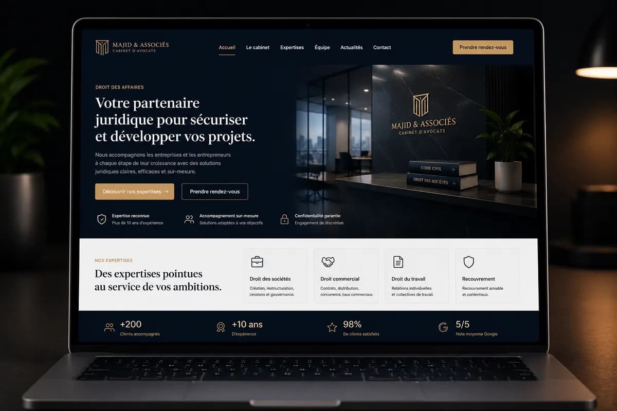 Site et identité pour une profession